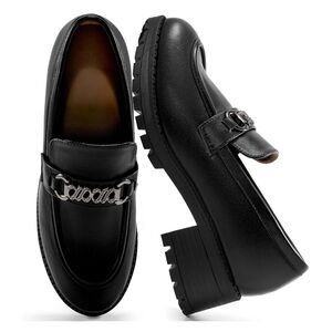 Black Leather Loafers